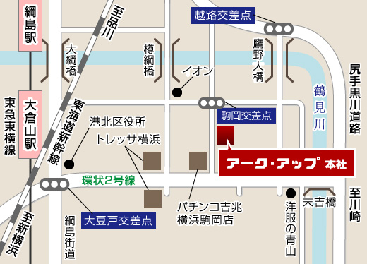本社周辺地図